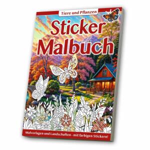 Sticker Malbuch Tiere und Pflanzen