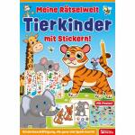 Lernbuch Meine Rätselwelt Tierkinder mit Stickern