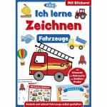 Malbuch Ich lerne Zeichnen Fahrzeuge mit Stickern