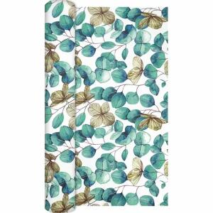 Home Fashion Tischläufer Airlaid Eucalyptus Leawes 250x33cm