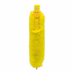 Idena Kugelschreiber Fluffy gelb