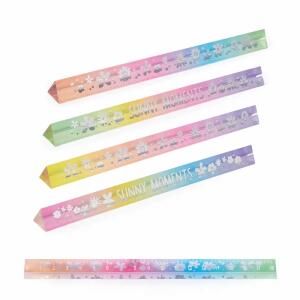 Lineal Good Feelings Happy Flowers Acryl regenbogen 18cm 4fach sortiert