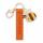NICI Schlüsselanhänger Happy Place Kunstlederband mit Biene orange 10cm