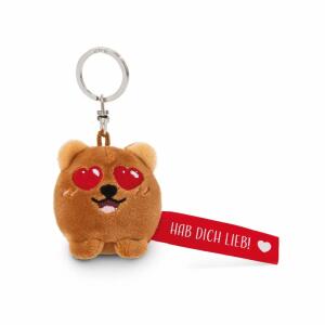 NICI Schlüsselanhänger Bär Hab dich lieb! rot 5cm