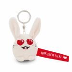 NICI Schlüsselanhänger Hase Hab dich lieb! rot 5cm