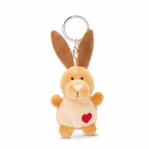 NICI Schlüsselanhänger Hase mit Herz 5cm
