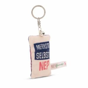 NICI Schlüsselanhänger Mini Plüschkissen Merkste selbst ne? mit Glöckchen 8cm