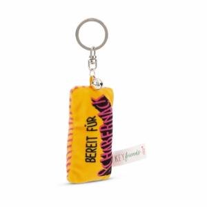 NICI Schlüsselanhänger Mini Plüschkissen Bereit für Schabernack mit Glöckchen 8cm