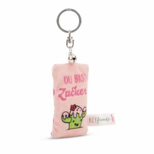 NICI Schlüsselanhänger Mini Plüschkissen Du bist Zucker! mit Glöckchen 8cm