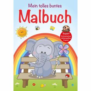 Mein tolles buntes Malbuch Elefant