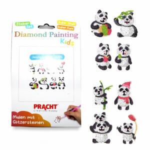 Diamond Painting Sticker Panda 8 Stück