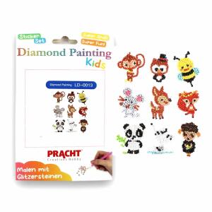 Diamond Painting Sticker Tiere 9 Stück