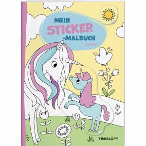 TESSLOFF Mein Sticker-Malbuch Einhörner