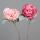 Kunstblume Paeonie pink 66cm 2fach sortiert