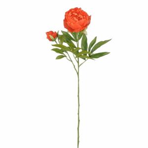 Kunstblume Peonie orange 66cm
