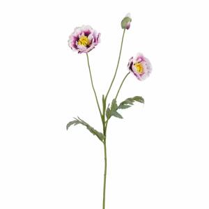 Kunstblume Klatschmohn violett 73cm