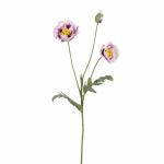 Kunstblume Klatschmohn violett 73cm