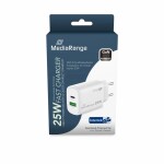 MediaRange Schnellladeadapter EU-Stecker 1x USB-C und 1x...