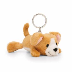 NICI Schlüsselanhänger Hund liegend braun 10cm