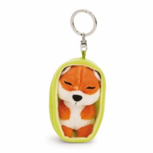 NICI Schlüsselanhänger Sleeping Pets Fuchs im Körbchen grün 8cm