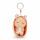 NICI Schlüsselanhänger Sleeping Pets Hase im Körbchen peach 8cm