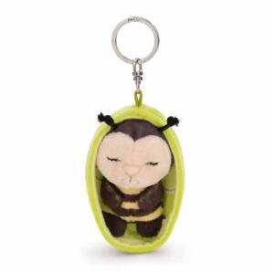 NICI Schlüsselanhänger Sleeping Pets Niene im Körbchen grün 8cm