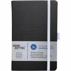 Notizbuch Denkzettel Tenax 192 Seiten schwarz DIN A6