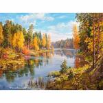 PRACHT Diamond Painting Flusslandschaft 40x30cm