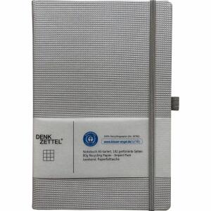 Notizbuch Denkzettel Tenax 192 Seiten silber DIN A5