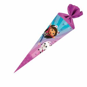 Nestler Schultüte Gabbys Dollhouse rund mit Filzverschluss 70cm