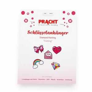 Diamond Painting Schlüsselanhänger Frühling 5 Stück