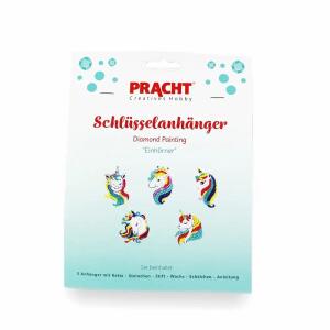 Diamond Painting Schlüsselanhänger Einhörner 5 Stück