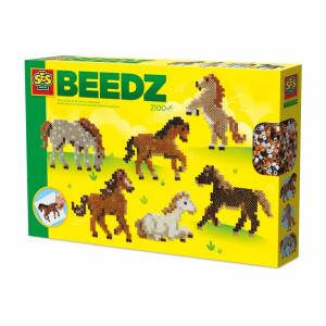 SES CREATIVE Bügelperlen BEEDZ Wildpferde 2100 Perlen