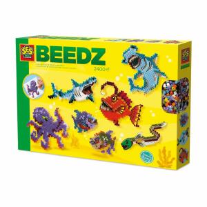 SES CREATIVE Bügelperlen BEEDZ Gruselige Meeresbewohner 2400 Perlen