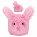 DEPESCHE SNUKIS Flauschiger Hase rosa