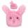 DEPESCHE SNUKIS Flauschiger Hase rosa
