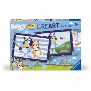 Ravensburger Malen nach Zahlen Set Bluey mit Rahmen