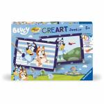 Ravensburger Malen nach Zahlen Set Bluey mit Rahmen