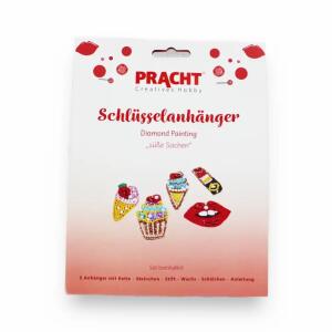 Diamond Painting Schlüsselanhänger Süße Sachen 5 Stück