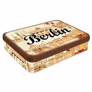 Muddastadt Schmuckdose Berlin groß retro gefüllt mit Schokoladen Pralinen 168g