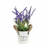 Kunstblume Lavendel Im Eimer blau 30x15cm