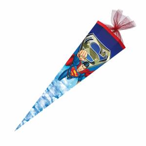 Nestler Schultüte DC Superman eckig mit Tüllverschluss 85cm