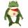 Teddy-HERMANN Plüsch Schlenkerfrosch grün 28cm