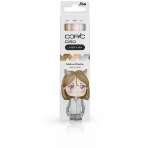 Copic Marker Set Ciao LAYER&MIX Mellow Palette 3 Stück Faltschachtel
