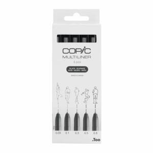 Copic Multiliner-Set schwarz 0.3mm/0.5mm 5 Stück