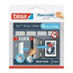 tesa Klettband selbstklebend Powerstrips Click Medium 32...