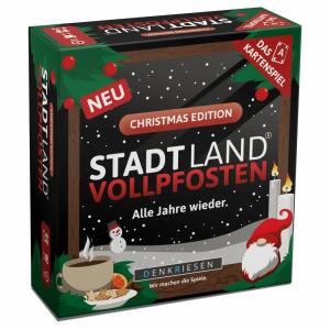 DENKRIESEN Kartenspiel STADT LAND VOLLPFOSTEN CHRISTMAS EDITION Alle Jahre wieder.