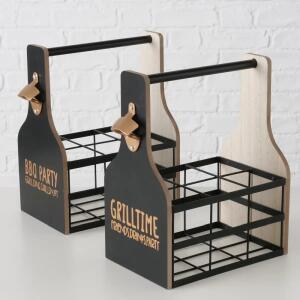 BOLTZE Flaschenträger Grillhouse 2fach sortiert