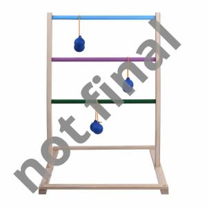 Idena Wurfspiel Leitergolf 4 Teile Color Box