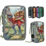 DEPESCHE DINO World Federtasche 3fach BITE gefüllt